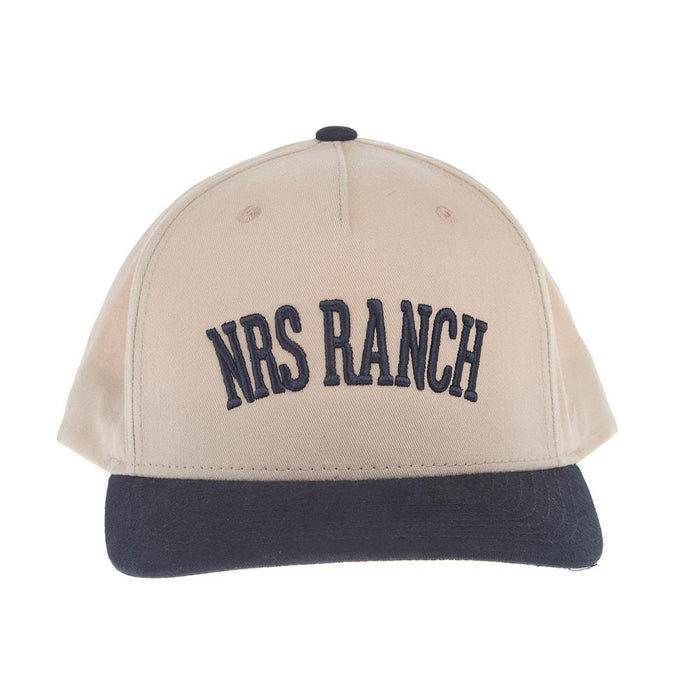 Curved Embroidered Logo Stone & Navy Cap