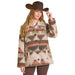 Women's Brown Aztec Coat