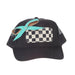 Checkered Black Foam Cap