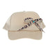 Leopard Bow Cream Foam Cap