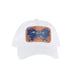 Navy Bow White Cap