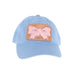 Pink Bow Baby Blue Cap