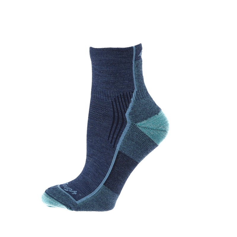 Darn Tough Women's Hiker Quarter Blue Jay Sock