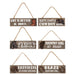 Assorted Hanging Western Signs