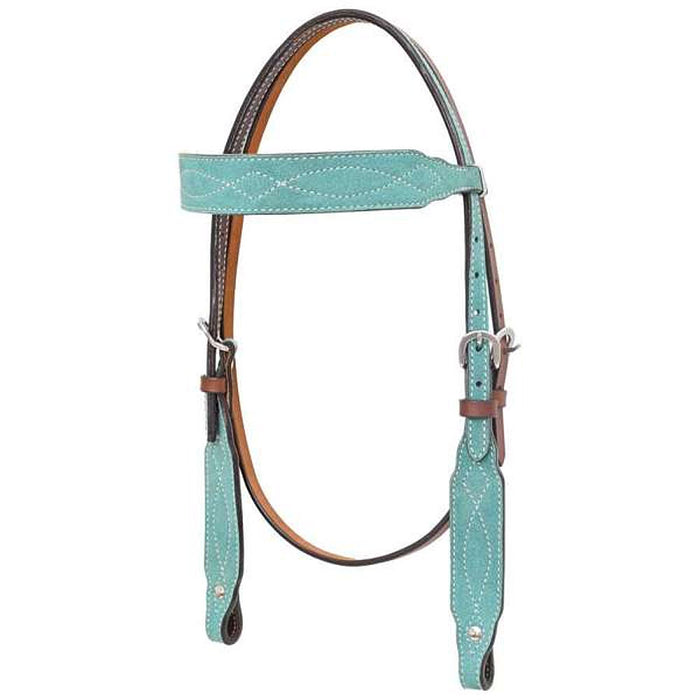 Marfa Lights Teal Suede Browband