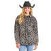 Women's Black Bandana Print Shacket