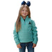Girl's Turquoise Print Pullover