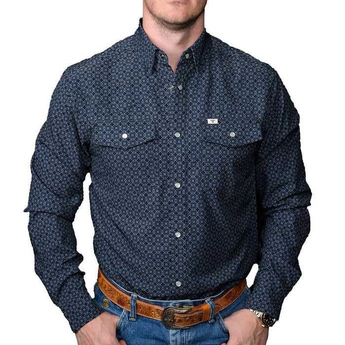 Men's Silas Black Long Sleeve Shirt