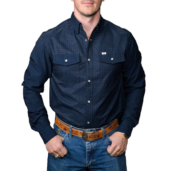 Men's Collin Black Long Sleeve Shirt