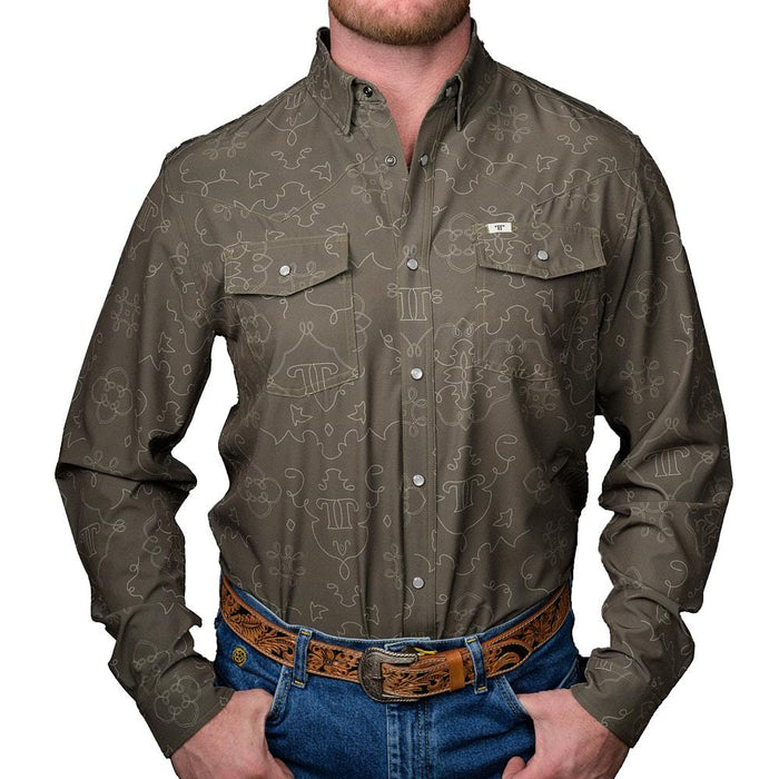 Men's Green Carson Long Sleeve Shirt