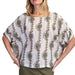 Women's Olive Garden Print Top