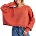 Women's Clay Long Sleeve Cropped Sweater
