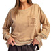 Women's Mocha Mousse Textured Sweatshirt