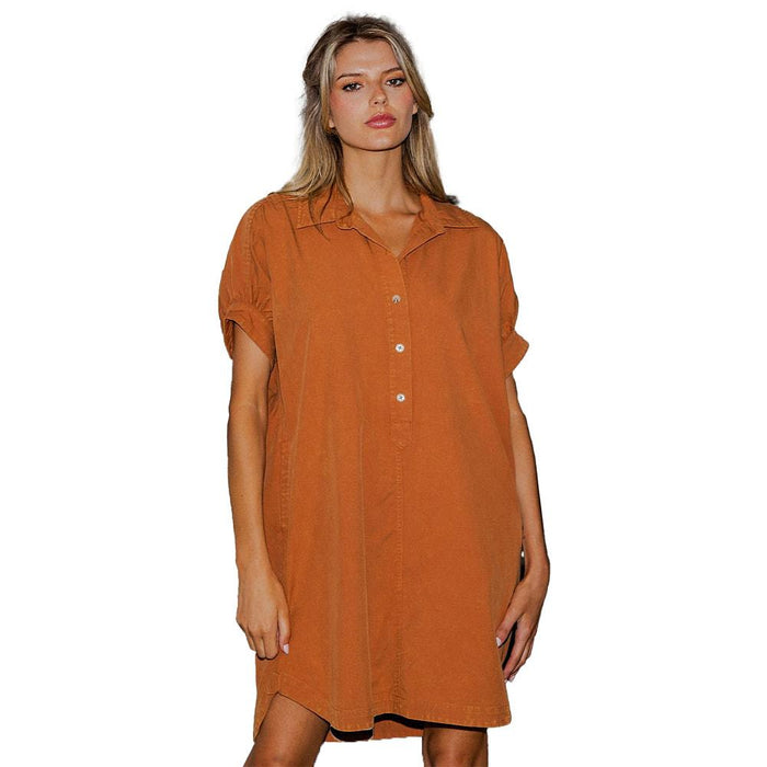 Women's Clay Mini Shirt Dress