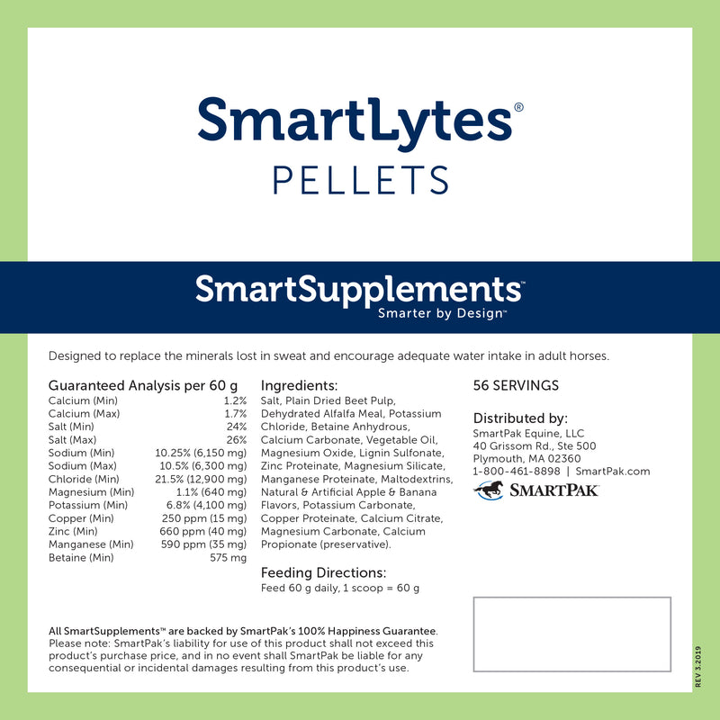 Smartequine SmartLytes Pellets 7.5 lb Bag
