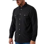Men's Black Performance Western Shirt