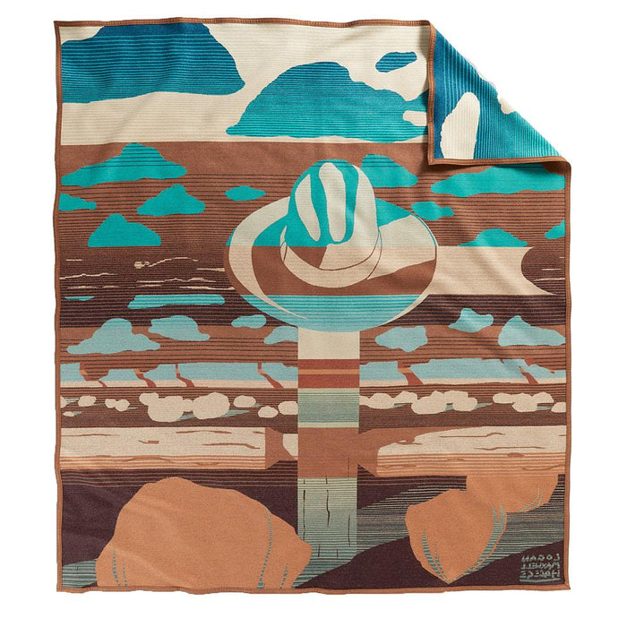 Jacquard Resting Place Wool Blanket