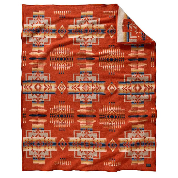 Chief Joseph Jacquard Chili Blanket