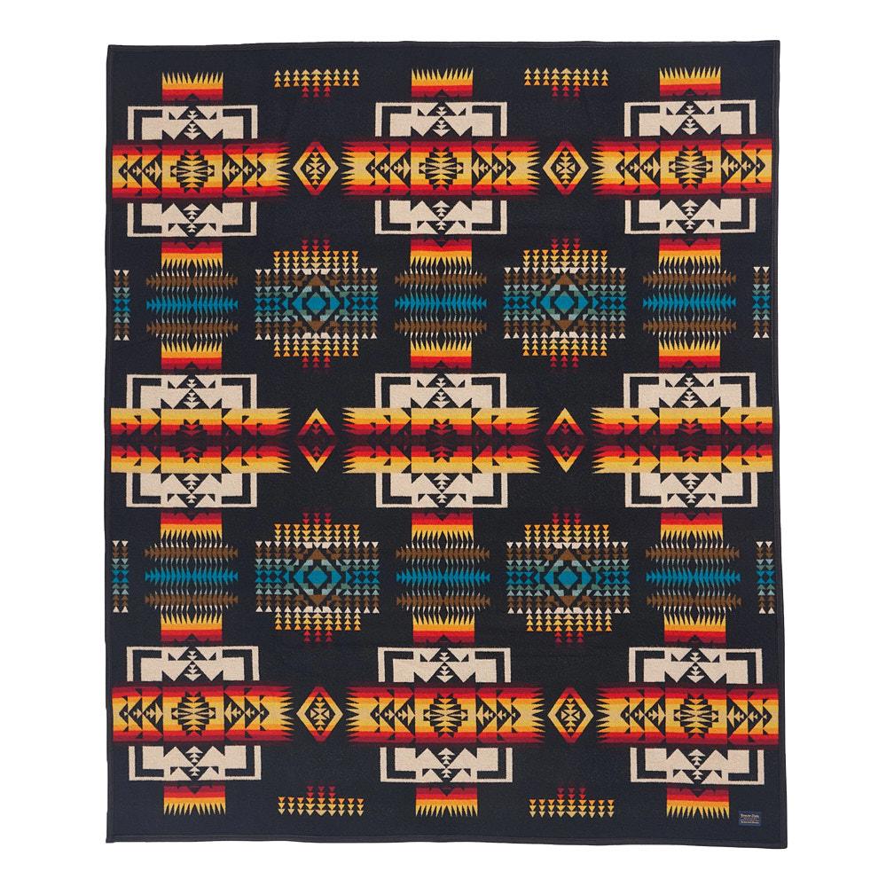 Pendleton Woolen Mills Inc. Chief Joseph Jacquard Black Blanket — NRS