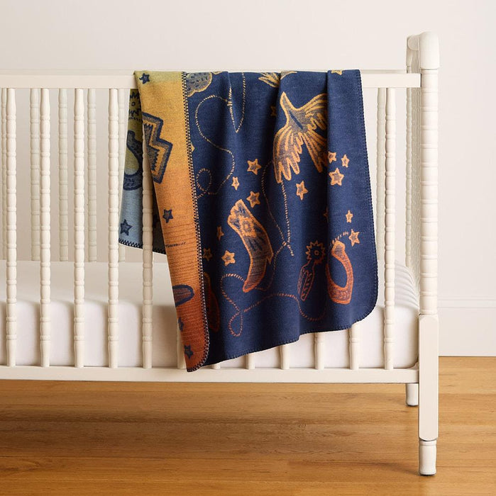 Organic Cotton Cosmic Rodeo Baby Blanket