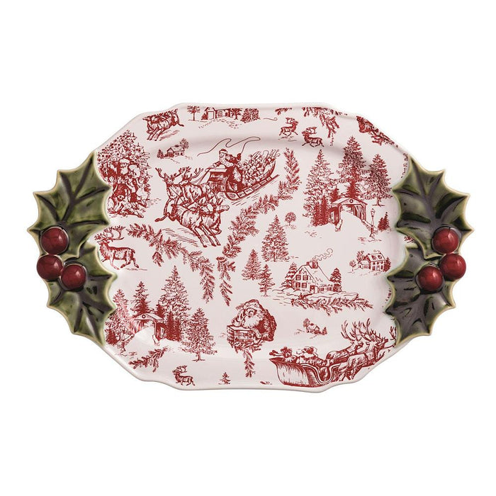 Holly Serving Platter
