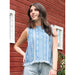Women's Chambray Concho Tank