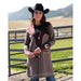 Women's Grey Bucking Horse Duster