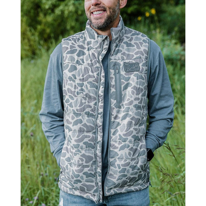 Men's Classic Deer Camo Puffer Vest