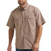 Men's Tan Short Sleeve Performance Shirt