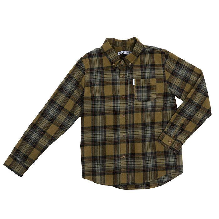 Boy's Green Woodsman Flannel