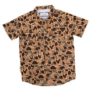 Boy's Woodlands Camo Button Shirt