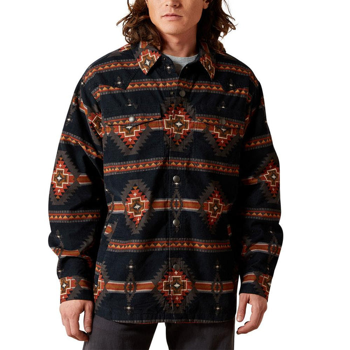 Men's Hensley Grey Retro Shirt Jacket