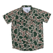 Boy's Roost Camo Button Shirt