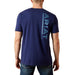 Men's Medieval Blue New Vertical Tee Shirt