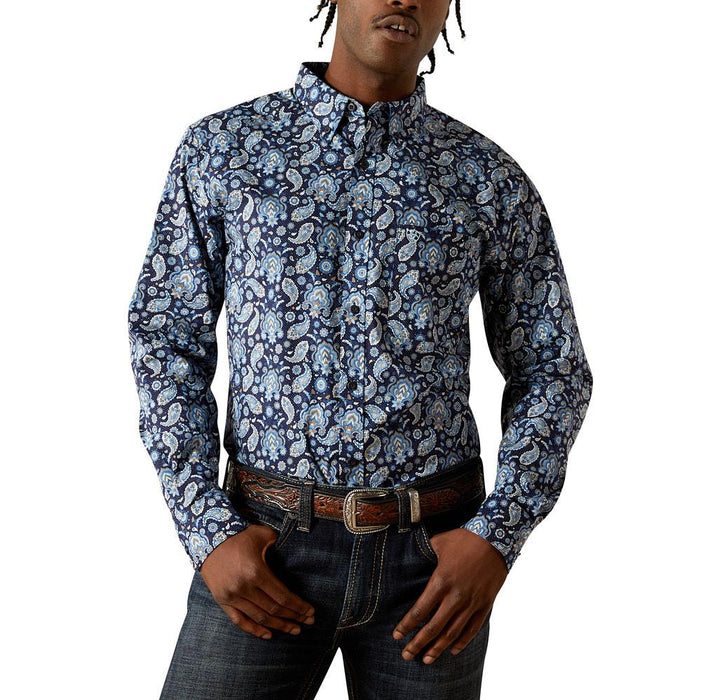 Men's Sergio Fitted Dark Blue Shirt
