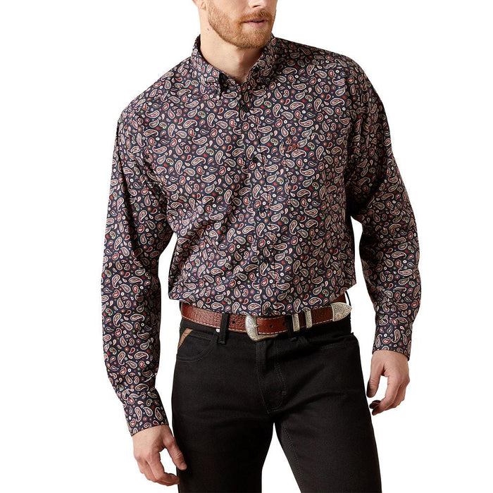 Men's Navy Paisley Wallace Shirt