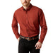 Men's Dark Red Solid Wren Shirt