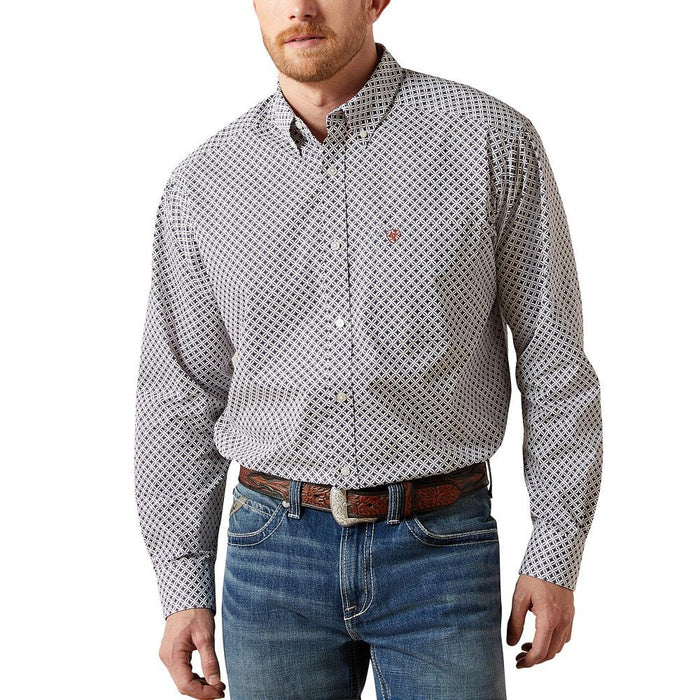 Men's William White Print Shirt