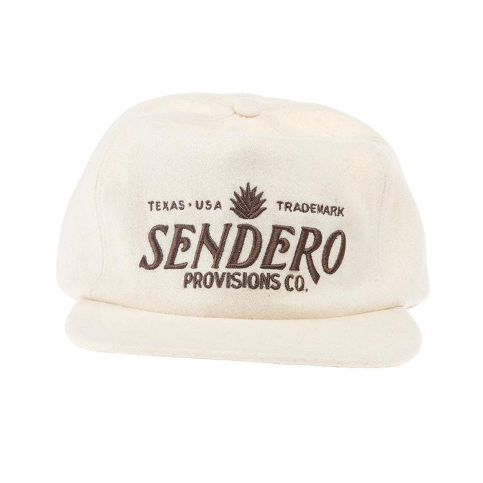 Men's Cream Felt Logo Cap