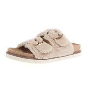 Women's Feelin Saucy Natural Fuzzy Sandal