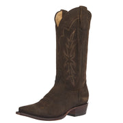 Women's Olive Suede Vamp 13In Olive Suede Embroidered Top Boot