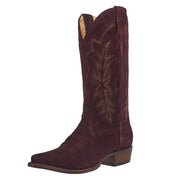 Women's Wine Vamp 13In Wine Embroidered Top Boot