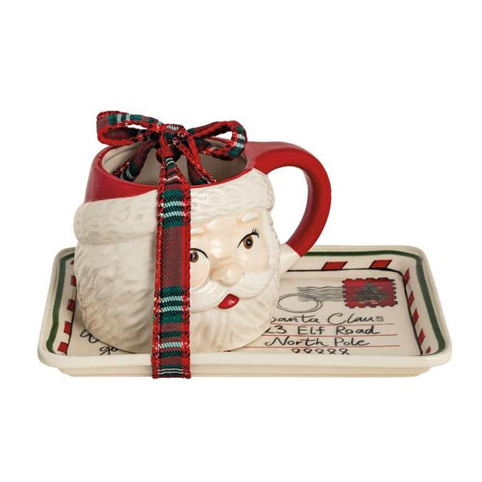 Santa Milk & Cookies Mug Set