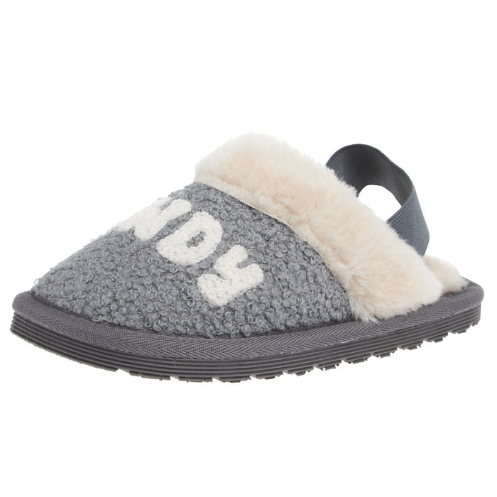 Kid`s Kinsey Grey "Howdy" Print Slipper