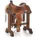 Used 15in 3/4 Floral Tooled Team Roping Saddle