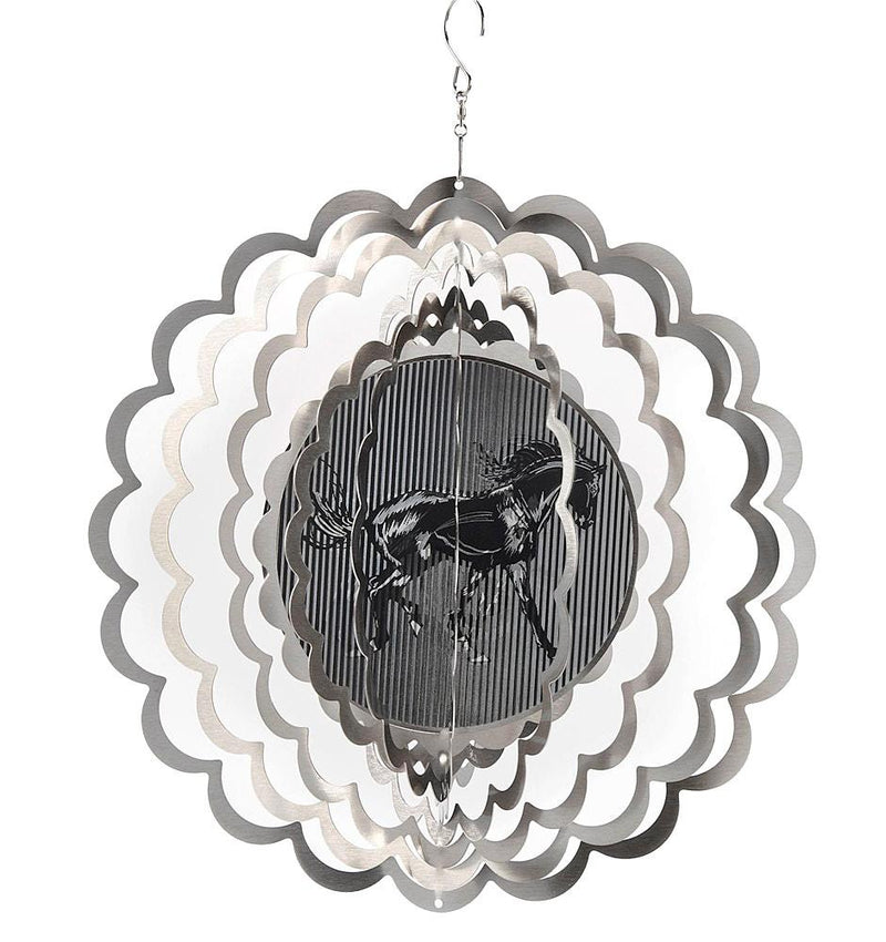 Horse Stainless Steel Wind Spinner