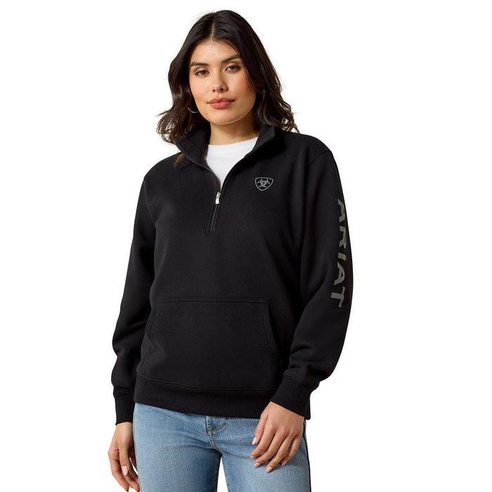 Women's Black Foundation 1/2 Zip Sweatshirt