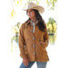 Women's Brown Tweed Shirt Jacket