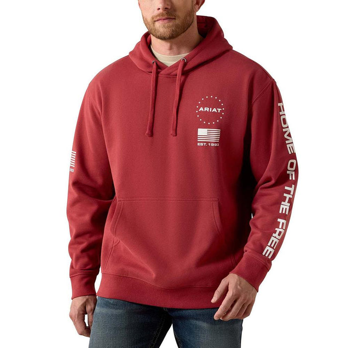 Men's Brick Red Sponsor Patriot Hoodie