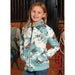 Girl's Bucking Horse Print Quilted Bomber Jacket